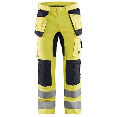 Pantalon de travail multinormes inhérent stretch 1587 - Jaune fluo/Marine M - FR(44) - SE(C50) - Courtes