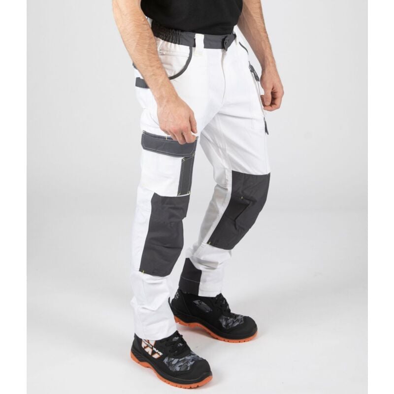 Pantalon canvas cary blanc t 42