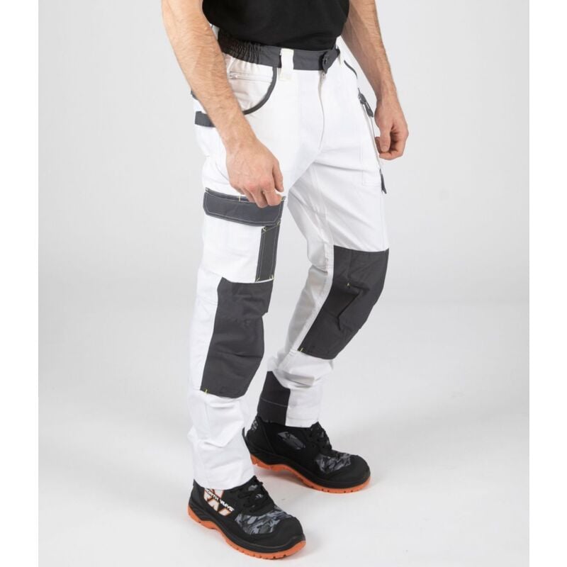 Pantalon canvas cary blanc t 44