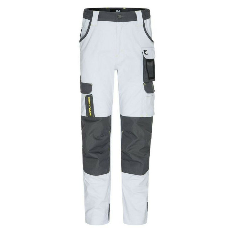 Pantalon de travail homme Cary Nine Worths North Ways) 1254 - Blanc - 36 - Jambes standards - Blanc