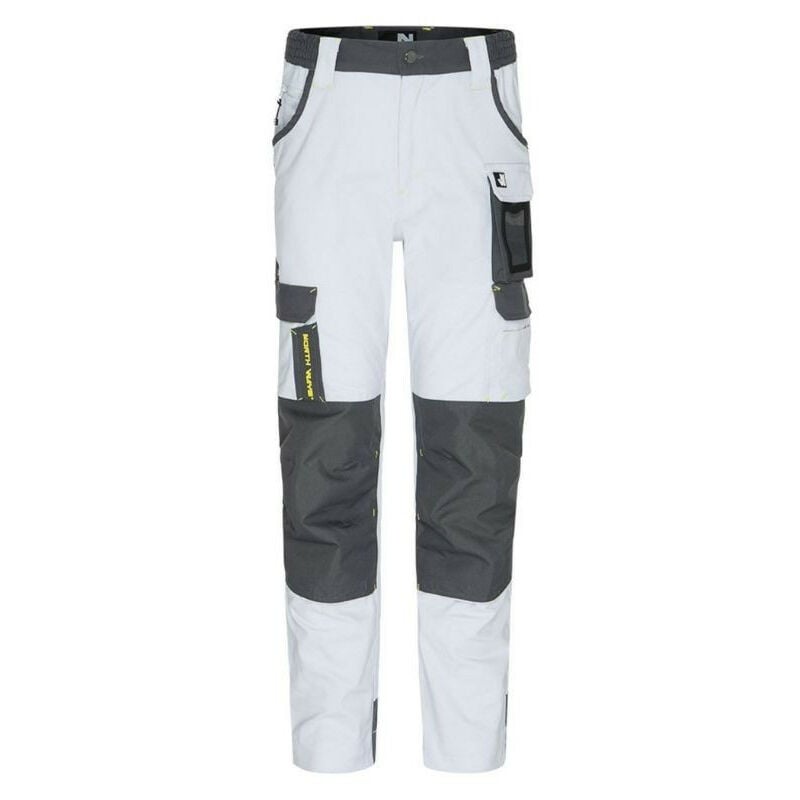 Pantalon de travail homme Cary Nine Worths North Ways) 1254 - Blanc - 50 - Jambes standards - Blanc