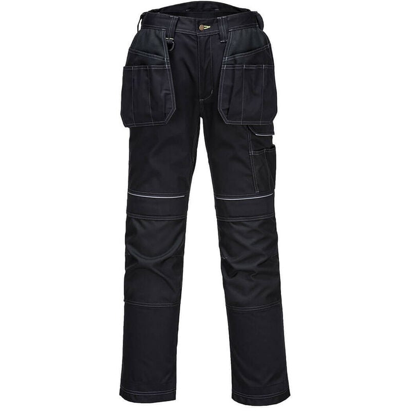 Portwest - Pantalon de travail PW3 Stretch Holster couleur : Noir taille 38