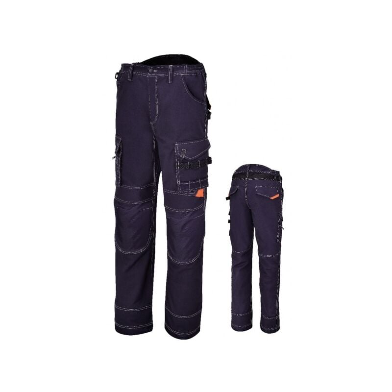 7816bl pantalon multi-poches bleu - m - beta