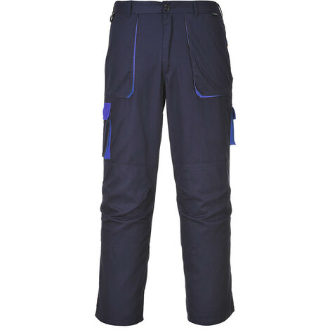 Pantalon de travail multipoches Texo Contrast Portwest Marine XL.