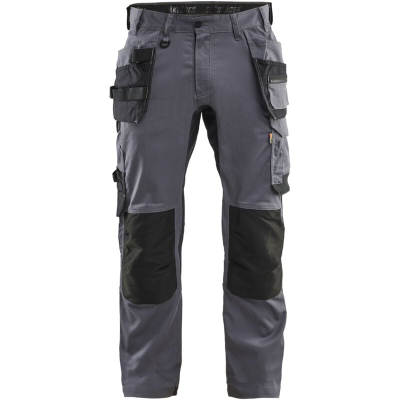 Pantalon de travail stretch 2D 1750 - Gris moyen 2XL - FR(52) - SE(C58) - Courtes