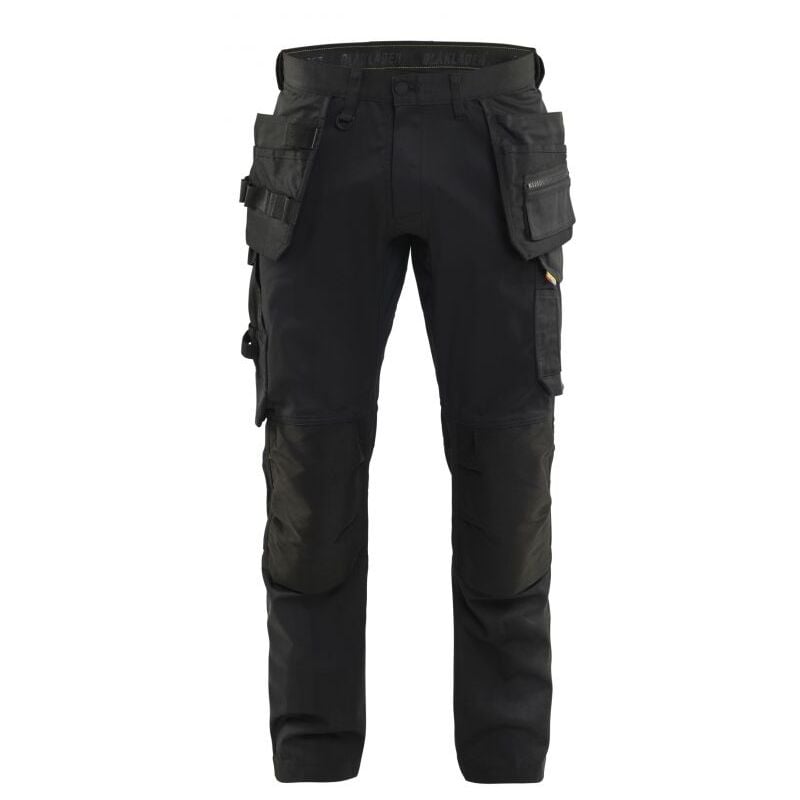Pantalon de travail stretch 2D Blaklader 1750 - Noir - Jambes standards - 54