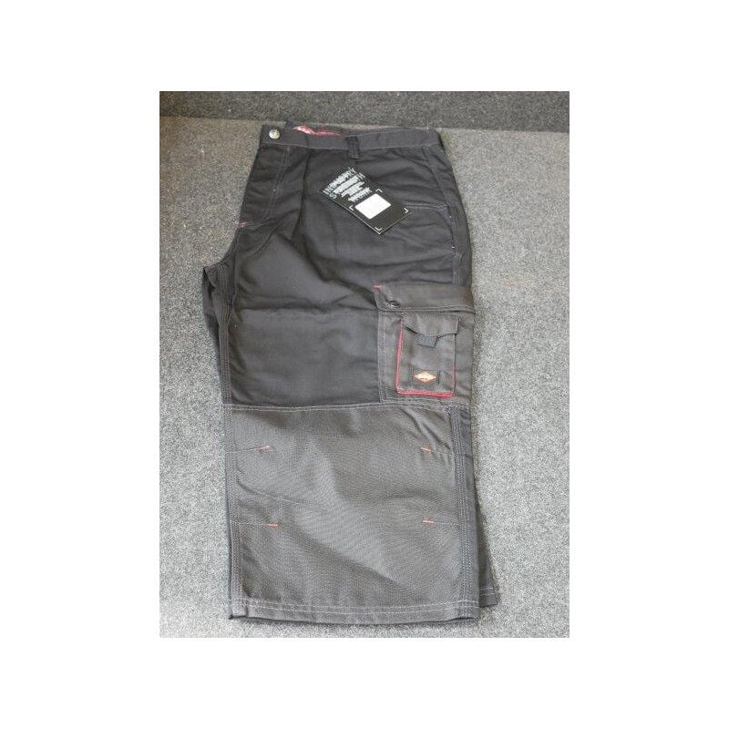 Pantalon de travail noir taille 40 coutures renforcées multi-poches renforts aux genoux Lee Cooper