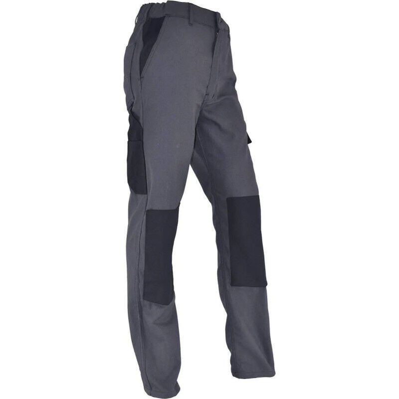 Vepro - Pantalon de travail confort taille 44, gris Anthracite, poches multiples, genouillères chantiers incluses