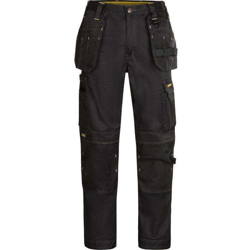 Pantalon de travail poches genouillères Stanley oaklands 46R noir STW0007-001