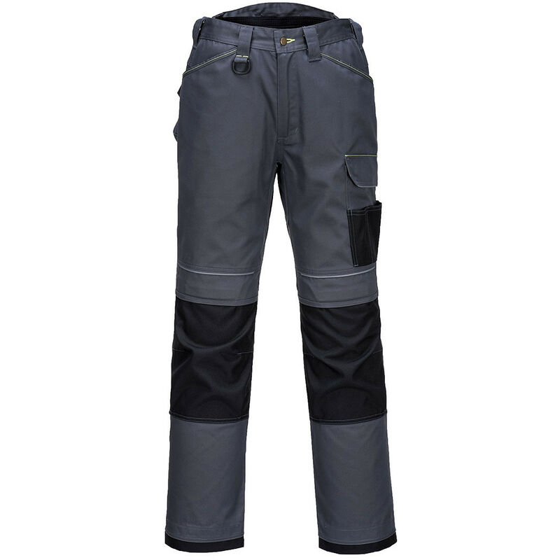 portwest - pantalon pw3 couleur : gris zoom/noir taille 60/62