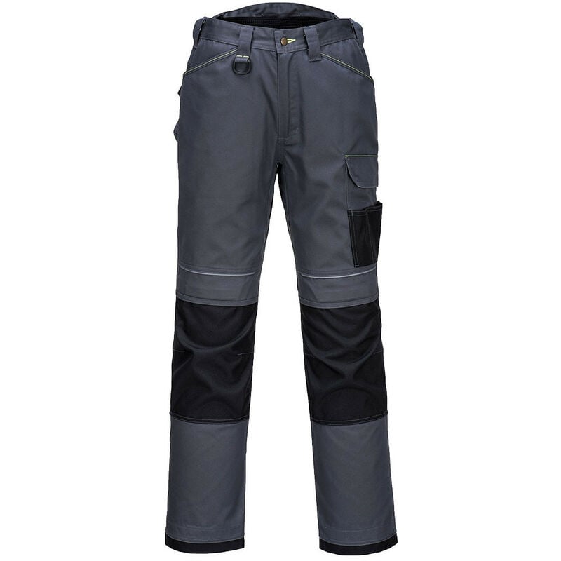 portwest - pantalon pw3 couleur : gris zoom/noir taille 58