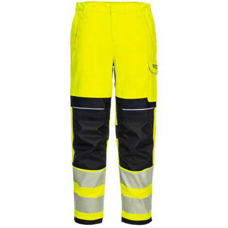 Pantalon De Travail Pour Femmes Pw3 Fr Hi-vis - 26 - Jaune/noir - Portwest