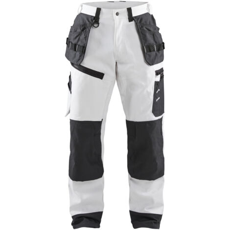 Pantalon de travail pour peintre X1500 - Blanc/Gris foncé M - FR(42) - SE(C48) - Standards