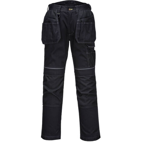 Pantalon De Travail Pw3 Stretch Holster Couleur : Noir Taille 36 - Portwest