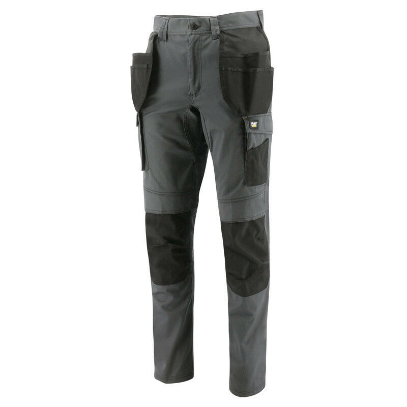 pantalon de travail homme essentials knee caterpillar 1810084 - gris foncé / noir - 40 - jambes standards - gris foncé / noir
