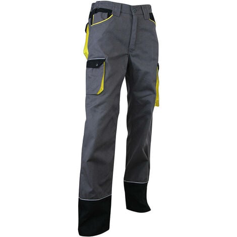 Pantalon de travail zéro métal réfléchissant - SECHOIR - Gris / Noir / Jaune