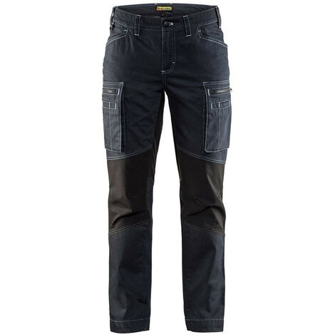 Pantalon de travail services + stretch femme BLAKLADER 7159 - Bleu foncé - 44 - Jambes standards