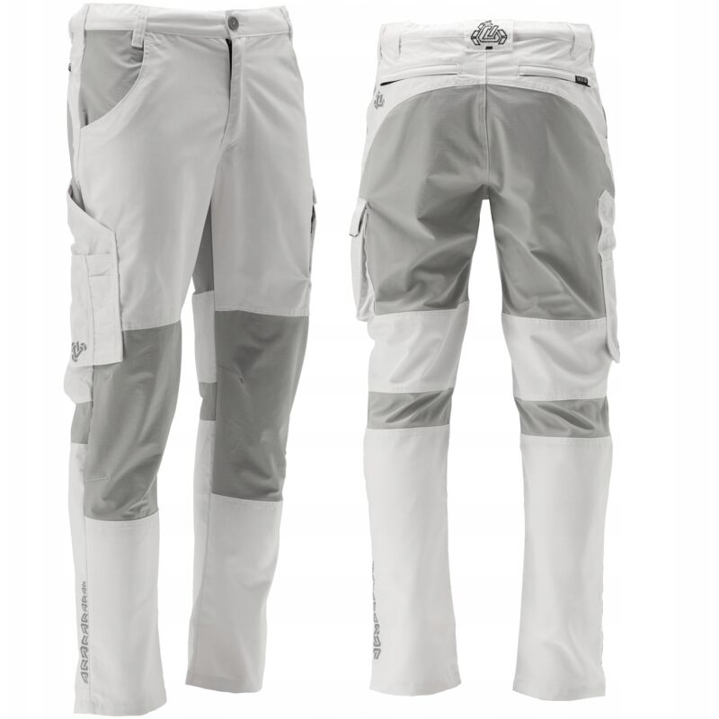 Pantalon de travail SERWAL 4-Way STRETCH blanc/gris taille S