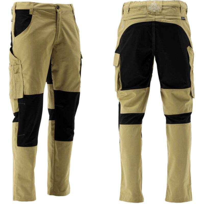 Pantalon de travail SERWAL 4-Way STRETCH kaki/noir taille S