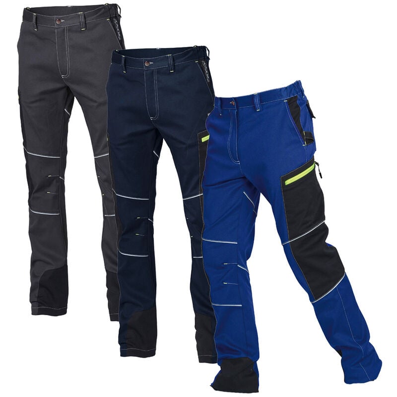 Siggi - Pantalon de travail Bergen - l - Bleu - Bleu