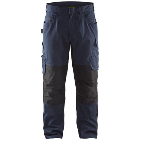 Pantalon de travail stretch 1495 - Marine/Noir M - FR(44) - SE(C50) - Longues
