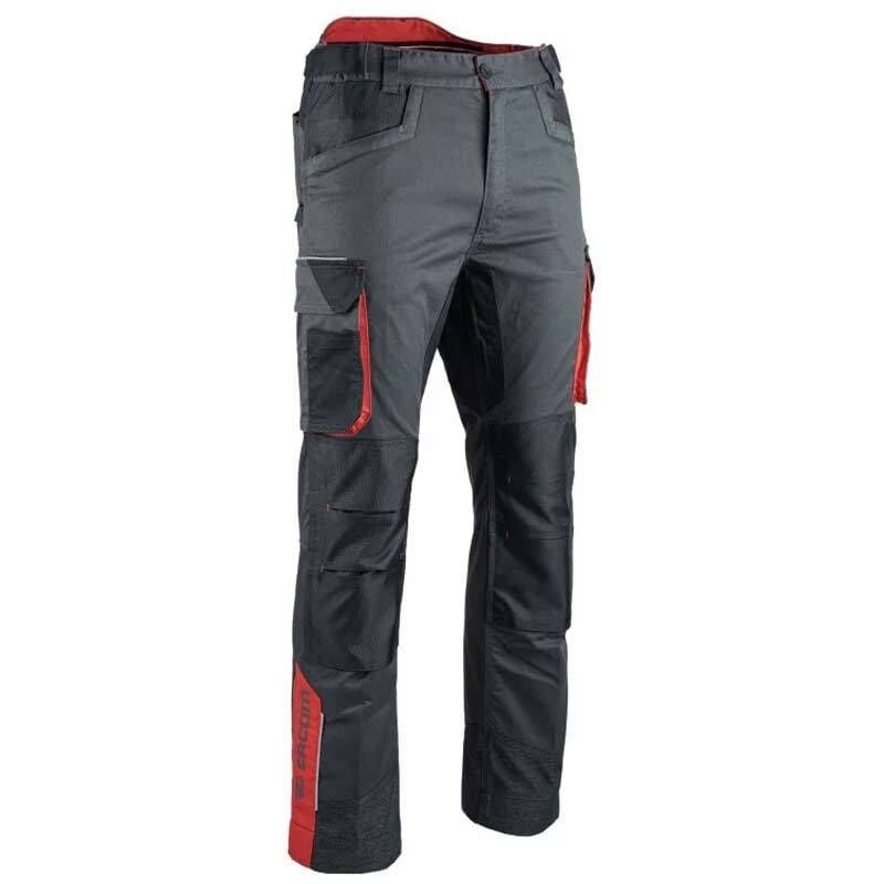 Pantalon stretch Facom Strap Noir/Gris/Rouge Taille 50 - FXWW1011E-50