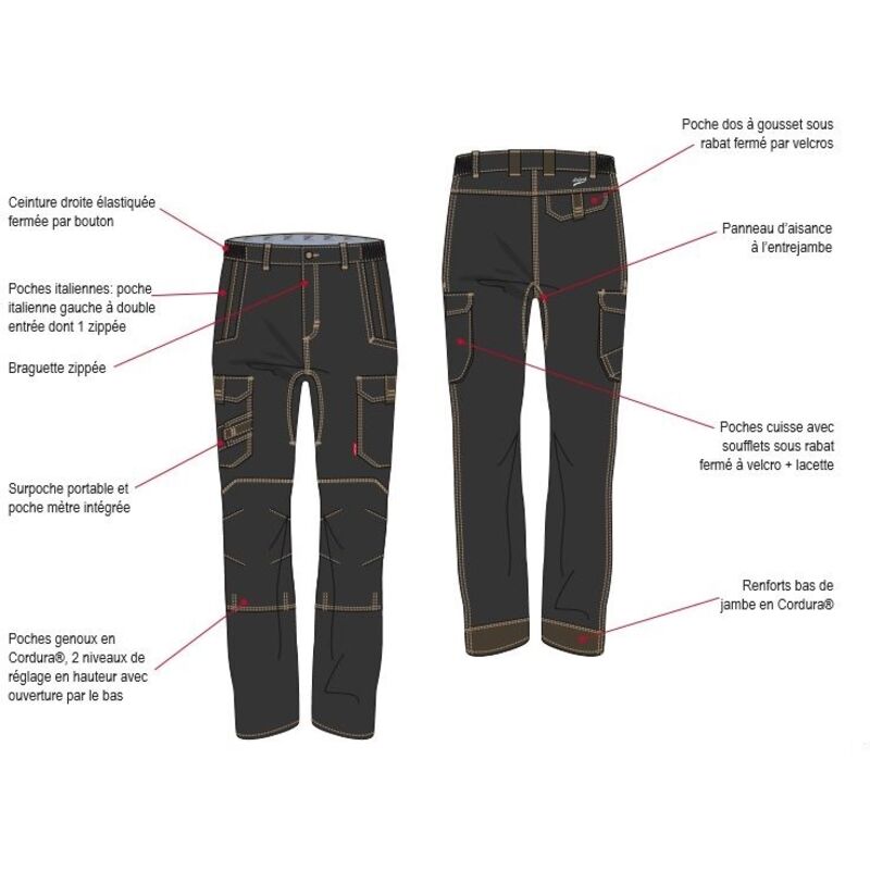 Pantalon hakan noir m - FR(44-46) Pantalon hakan noir m - FR(44-46)