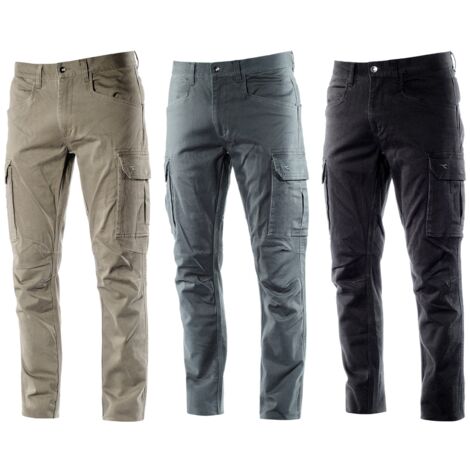 Pantalon de travail stretch Diadora Utility Cargo Pant Moscow - M - Noir