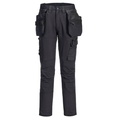 Pantalon de travail stretch DX4 Holsters amovible Noir T.50 Portwest