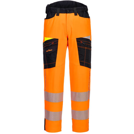 Pantalon De Travail Stretch Dx4 Hv - Taille 40 - Orange/noir - Portwest