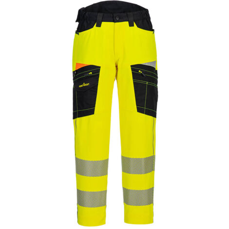 Pantalon De Travail Stretch Dx4 Hv - Taille 46 - Jaune/noir - Portwest