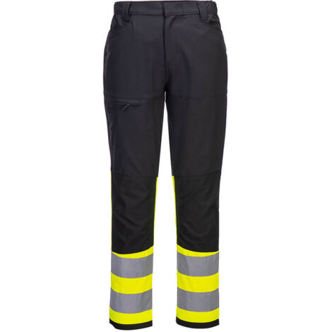 Pantalon De Travail Stretch Hv Classe 1 Eco Wx2 - Taille 40 - Jaune/noir - Portwest