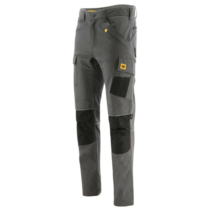 Pantalon de travail homme Trades Caterpillar 1810098 - Gris foncé / Noir - 42 - Jambes standards - Gris foncé / Noir