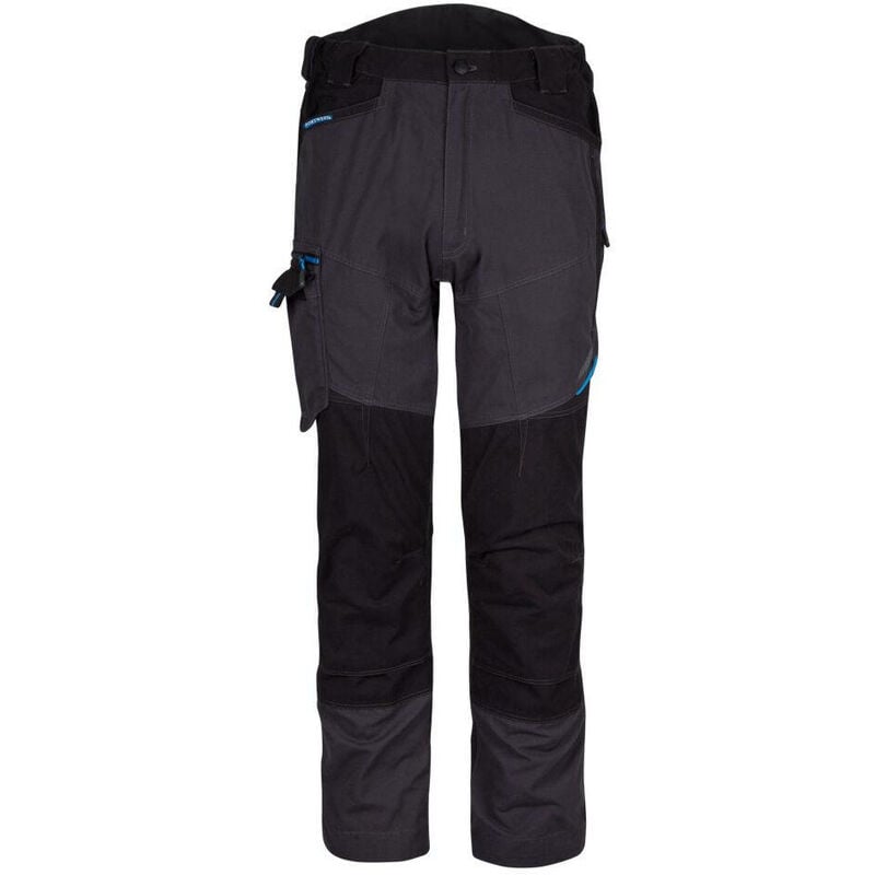 portwest - pantalon de travail stretch multipoches wx3 service gris 42 - gris