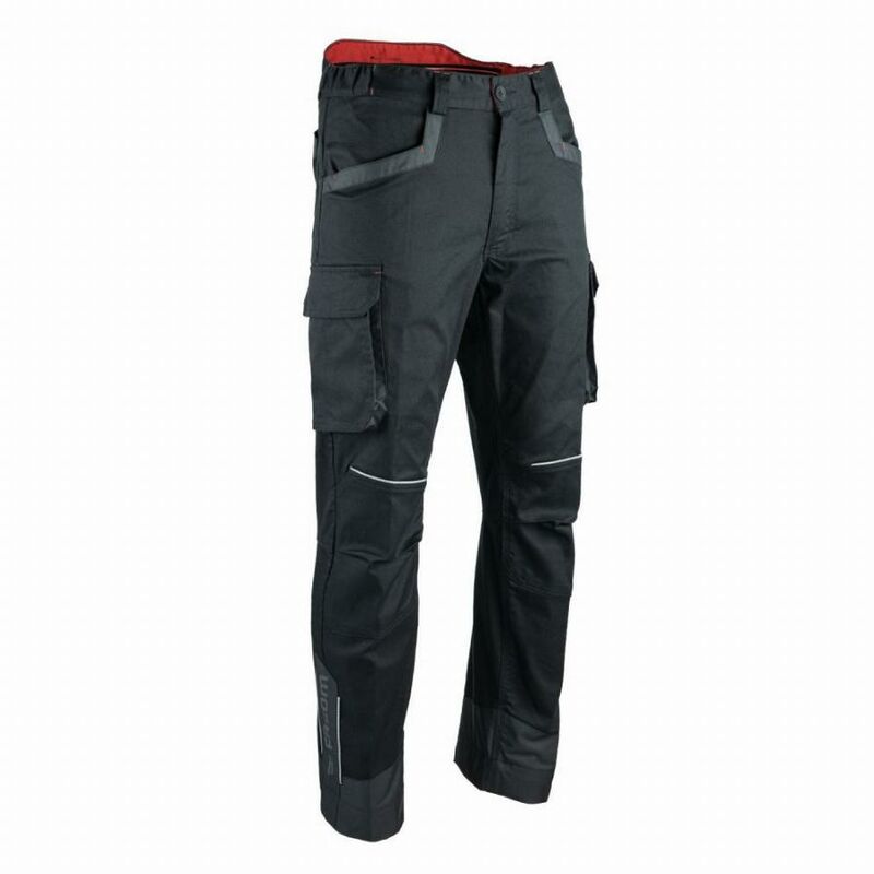 Pantalon stretch Facom Runner Noir/Gris/Rouge Taille 38 - FXWW1001E-38