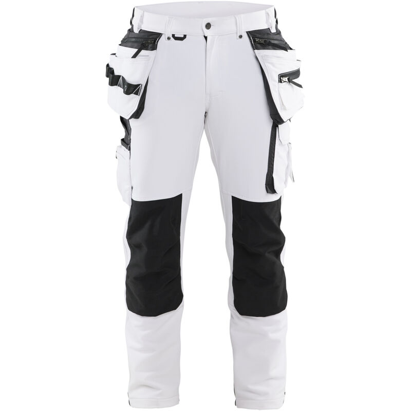 Pantalon de travail stretch pour peintre 4D 1079 - Blanc/Gris foncé m - FR(44) - SE(C50) - Longues