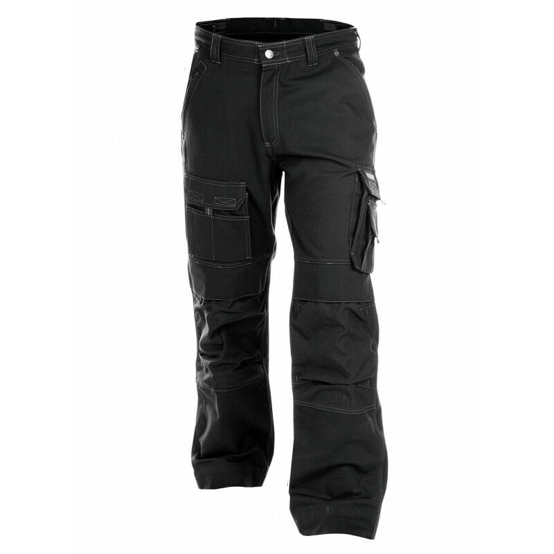 Pantalon de Travail Taille 46 Dassy Jackson en Canvas Avec Poches Genoux 340g/m2 Noir - 200596