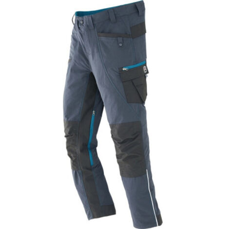 Pantalon de travail Terrax Workwear taille 48 anthracite/pétrole TERRAX