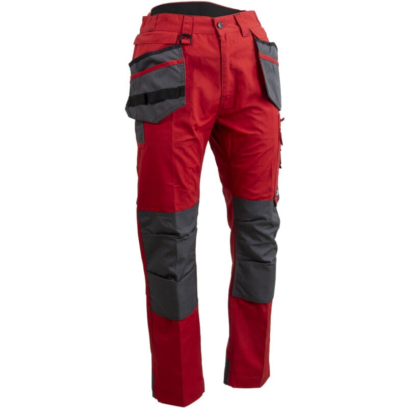 LMA - Pantalon de travail caldeira - rouge/gris 2XL - FR(54)