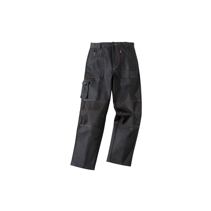 pantalon de travail très résistant - lafont - multipoches - homme noir 42 - noir