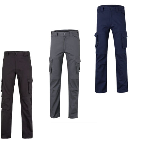 Pantalon de travail Velilla 103012S Coton Stretch - XL - Gris