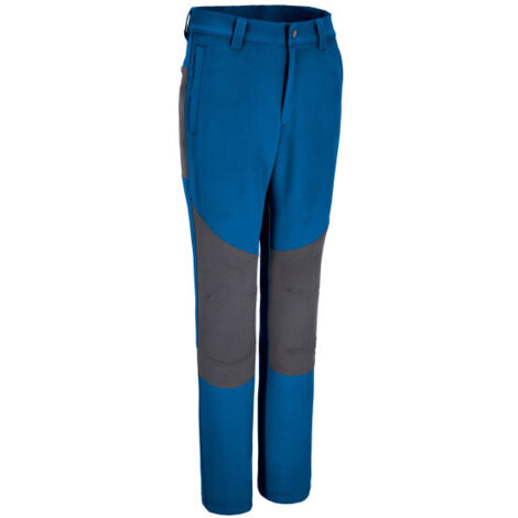 Pantalón de trekking bi-elástico con diseño bicolor con bolsillos MERIDIUM XXL Azul royal / Gris carbón