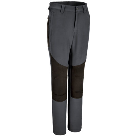 Pantalón de trekking bi-elástico con diseño bicolor con bolsillos VALENTO MERIDIUM 3XL Negro / Gris carbón