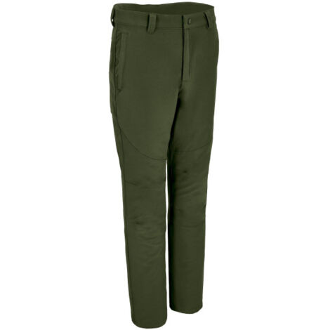 Pantalón de trekking elástico con pinzas en las rodillas, tejido bi-elástico complex VALENTO JASPER XXL Verde militar