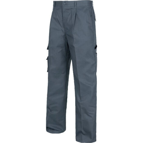 Pantalón de triple costura con bolsillo para móvil WORKTEAM B1409 48 Gris