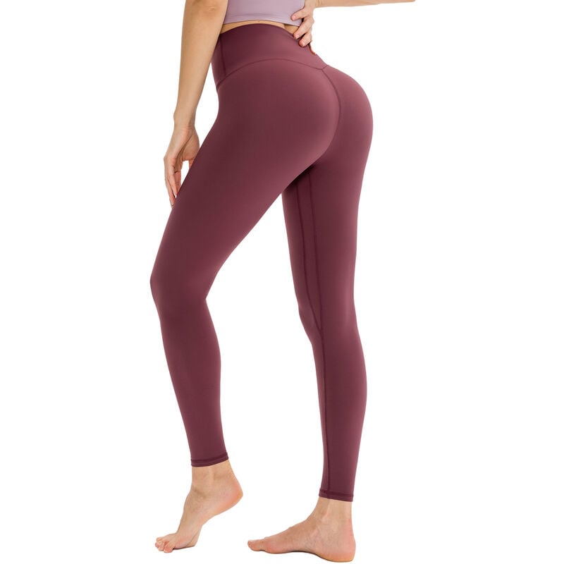 ASUPERMALL Pantalon De Yoga Pour Femme En Molleton A Sechage Rapide, Taille Haute, 2 (Xs), Bordeaux