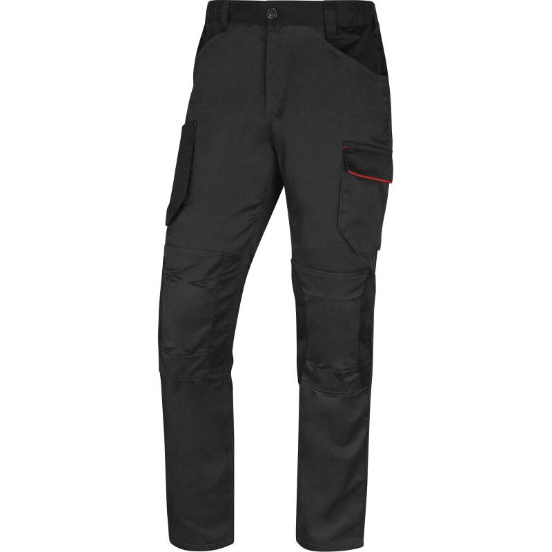 Delta Plus - pantalon MACH2 M2PA3STR gris rouge - M2PA3STRGR0 50/52 (2XL) - Gris rouge