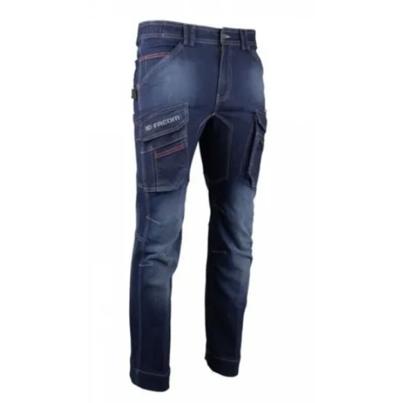 LMA - Pantalon de travail stretch multipoches paddle - denim/dark indigo m - FR(42)
