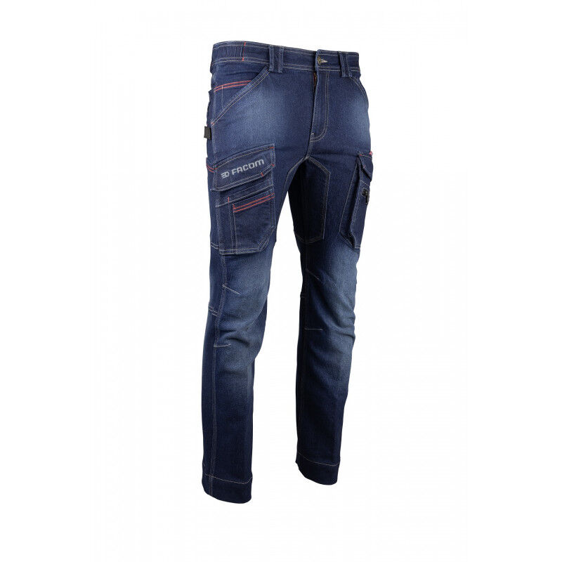 LMA - Pantalon de travail stretch multipoches paddle - denim/dark indigo m - FR(40)