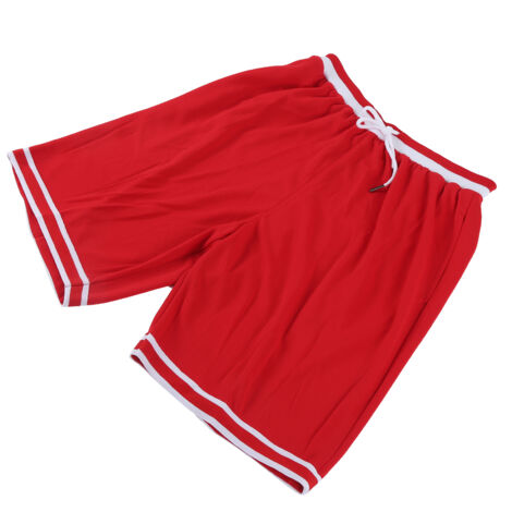 Pantalon d'Entraînement Respirant Séchage Rapide Short Sportif Rayé Été Homme (Taille XL)